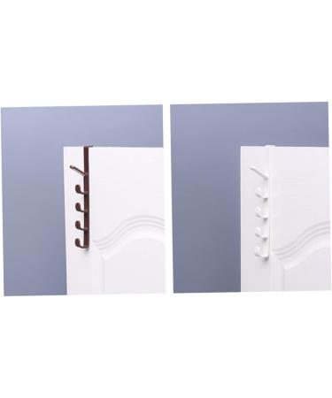 GLEAVI 3pcs 5 Plastic Hooks Portable Coat Towel Over Holders Door Hangerwhitel Hanging Hat The Rack - Buy Online on GoSupps.com