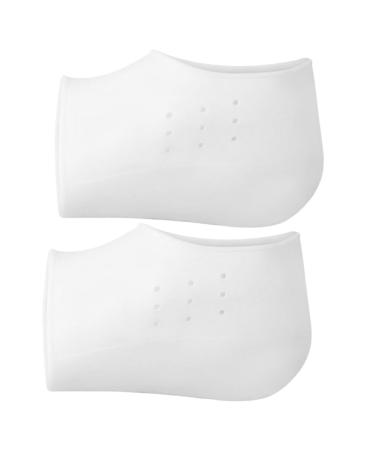 FOMIYES 4 Pairs Inner Height Increasing Insole Shoes Insoles Feet Heel Insoles Silicone Heel Protectors Convenient Heel Pads White Detachable Sebs Men and Women Protection Pad