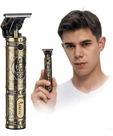 Hair Clippers for Men Professional Electric Haircut Kit Gold Zero Gapped Beard Trimmer Cordless Rechargeable T-Bladeds Outliner Grooming Baldheaded Clipper T-Blade Quiet Hair clipper - Buy Online on GoSupps.com