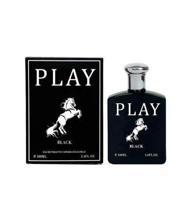 Play Black Cologne for Men (Inspired by Pool Black) 3.4oz/100ml Natural Spray Long Lasting