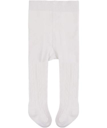 Cotton Baby Girls Socks Infant Toddler Pantyhose Cable Knit Legging Pants 6-12 Months White - Buy Online on GoSupps.com