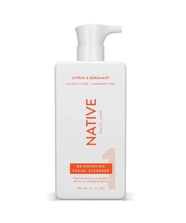 Native Facial Cleanser (Citrus & Bergamot) - 12 fl oz / 1 Pack | Sulfate Free  Paraben Free  Dye Free