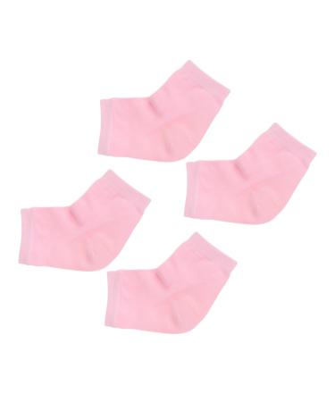 POPETPOP 2 Pairs Heel Socks Rough Calluses Socks Dry feet Socks Heel Sleeves Protectors Gel Heel Sleeves Womens Socks Men Stocking moisturizing Socks Men and Women Anti Cracked feet