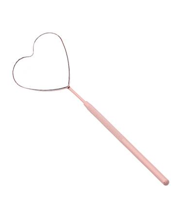 FRCOLOR Eyelash Extension Mirror Without Handle Heart Shape Essential Tool For Makeup Artists