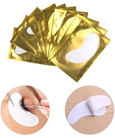 Arison Lashes Eye Gel Pads 50 Pairs - Lint Free Under Eye Gel Patches for Eyelash Extensions with Collagen Backing (Gold) - Buy Online on GoSupps.com