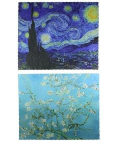 Premium Vincent Van Gogh Art Microfiber Cleaning Cloth 5 Pack - 6x7 Inch Eyeglass Phone & Camera Lens Cleaner - Buy Online on GoSupps.com