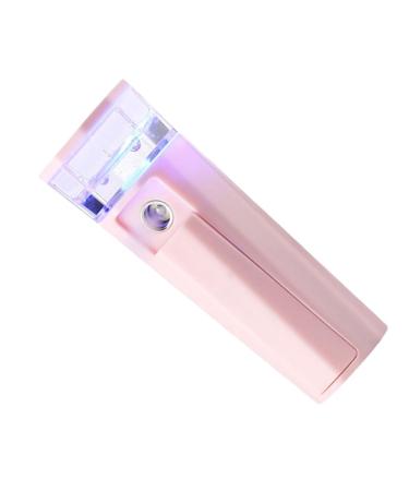 Housoutil 1pc Face Humifigier Face Portable Steamer Small Humidifiers Nano Mist Sprayer Handy Mister Face Spa Face Steamer Facial Spa Steamer Mini Hydrating Instrument Pink