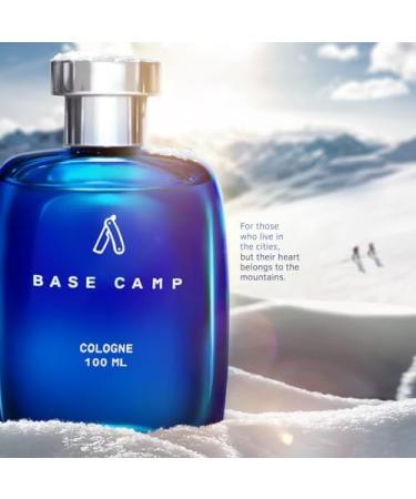 prime craft Base Camp Cologne - 100 ml - Perfume for Men | Cool Crisp Fragrance of the Mountains | Long-lasting | Zingy Aquatic Notes with Fresh Masculine Fragrance - Buy Online on GoSupps.com