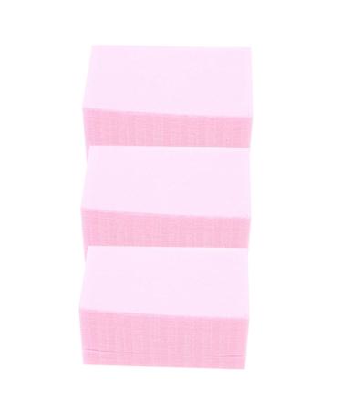 VINTORKY 3 Nail Remover Cotton Lashes Glue Nail Wraps Pad Nail Art Gel Nail Removal Pads Eyelash Nail Gel Polish Manicure Remover Wipe Cleaning Wipe Hard Natural Cotton Fiber Pink