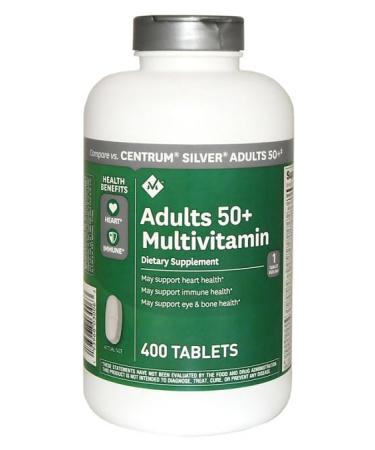 Member's Mark Adults 50+ Multivitamin Dietary Supplement Heart and Immune Health (400 ct.)