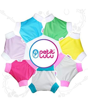 Petit Lulu Pull Up Cloth Nappy Wrap | Size M | Washable Diaper Wrap | Reusable Cloth Nappies | Made in Europe (Blue) - Buy Online on GoSupps.com