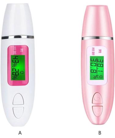 AUklOPVZZ Digital Skin Oil Moisture Tester Battery Operated Care Detector Portable Spa Travel Beauty Skincare Device for Women - Buy Online on GoSupps.com
