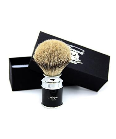 Premium 100% Badger Hair Shaving Brush - Silver Tip Vintage Style for Effortless Shaving - Buy Online on GoSupps.com