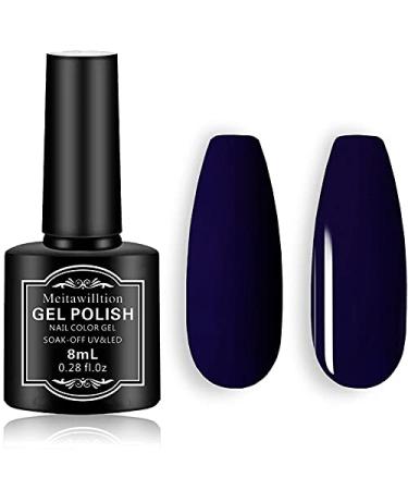 Meitawilltion Professional Manicure Salon DIY At Home UV LED Soak Off Gel Nail Polish Varnish Jade Navy