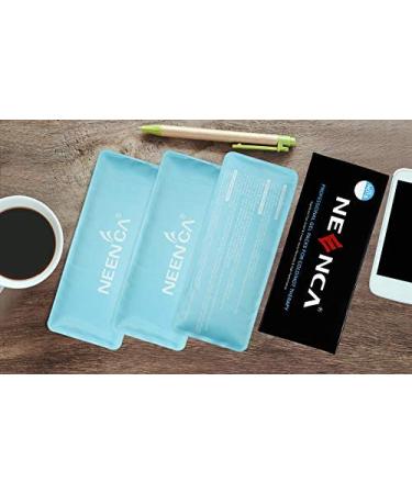 NEENCA Reusable Ice Pack (3 Packs, 4x9 Inches) - Hot & Cold Therapy for Swelling, Bruises, Injuries - Flexible Gel Packs for Instant Relief - Buy Online on GoSupps.com