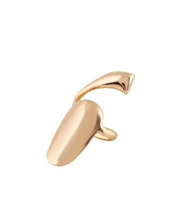 6Pcs Gold Fingernails Rings Nail Art Retro Finger Tip Opening Rings Decoration Jewelry for Women Lady Girls