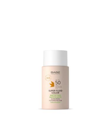 BAB Laboratories LABORATORIOS BAB Photoprotector Super Fluid Color SPF 50 mattifying sun cream for the face with color uniforms without sunscreen oil mattifying fatregulating 50 ml