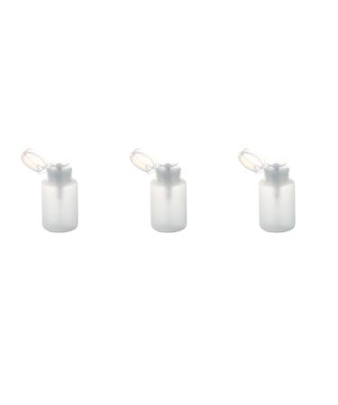 Balawin 3X 150Ml Nail Art Makeup Polish Plastic Pump Dispenser Bottle Remover White