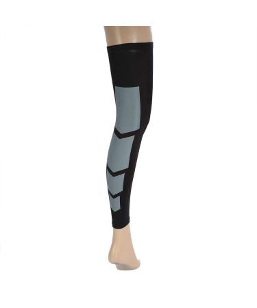 Zerone Compression Calf Sleeves Unisex Elastic Anti-slip Lengthened Calf Support Brace Sleeves Leg Compression Socks for Shin Splint Calf Pain Relief Leg Cramps Running Nurses Circulation Black M