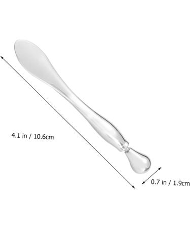 Angoily 1Pc Eye Contour Wand Eye Massage Cat Eye Applicator Wooden Vial Stand Makeup Gadgets Foundation Spatula Roller For Face Eye Cream Zinc Alloy Eye Massage Bar Cosmetic 116*25cm Silver - Buy Online on GoSupps.com