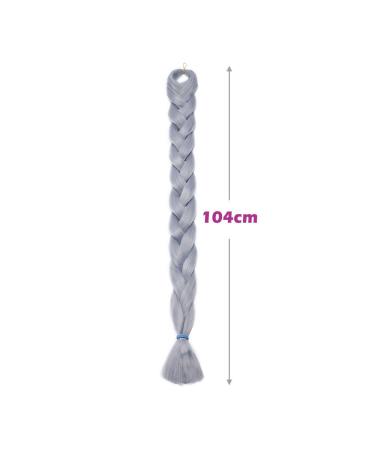 SEGO 41 Braid Extensions - Synthetic Crochet Braiding Hair 165g/Bundle Gray - 3 Pieces for Stunning Styles - Buy Online on GoSupps.com