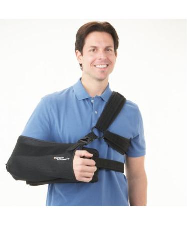 BREG '00044 Brace Orthopedic Large 15-16" Forearm Circumference Airmesh Right/Left Shoulder Quick-Release Slingshot 3 Latex-Free