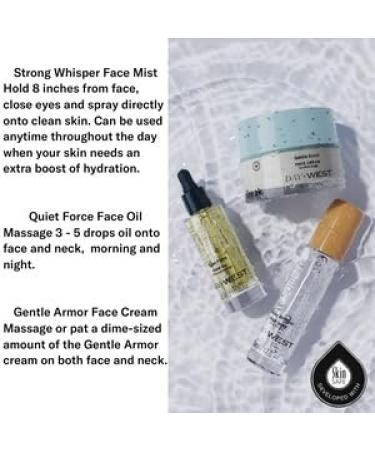 Day+West Secret Weapon Kit | Skincare Gift Set for Sensitive Skin | Hydrating Mist Face & Neck Cream Facial Oil with Organic Ingredients - Buy Online on GoSupps.com