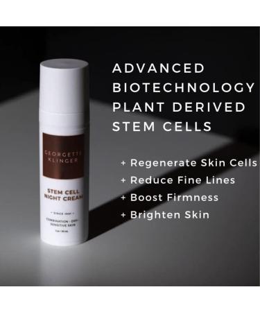 Georgette Klinger Stem Cell Night Cream - Anti-Aging Overnight Moisturizer with Hyaluronic Acid & Vitamin E | Fine Lines & Wrinkles | 1 oz - Buy Online on GoSupps.com