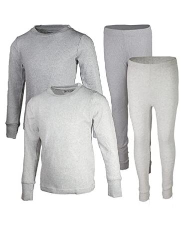 BROOKLYN VERTICAL Boys 4-Piece Thermals Set | Long Sleeve Shirt, Pants Ages 1-16 Combo D 5-6