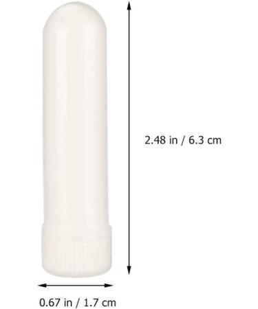 Peppermint Essential Oil Nasal Inhaler Set for Congestion Relief - White Aroma Diffuser Tubes - Buy Online on GoSupps.com