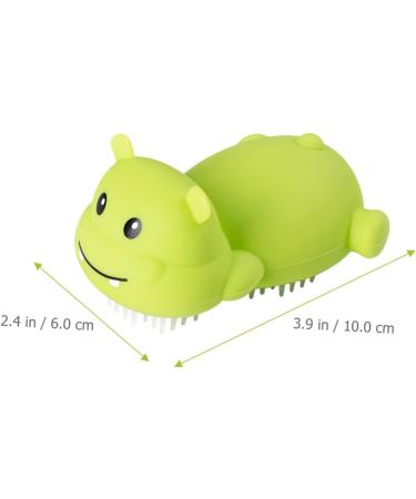 Hohopeti Silicone Shower Exfoliator Massaging Brush for Skin & Hair Care - Buy Online on GoSupps.com