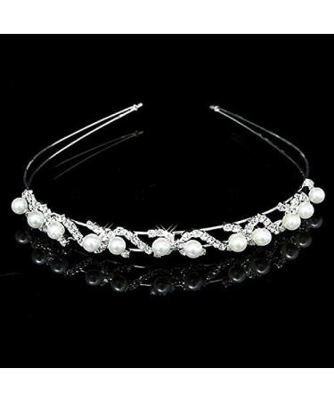 iFutniew Women Bridal Wedding Flower Diamante Rhinestones Hair Clip Comb - Buy Online on GoSupps.com