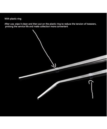 Aquarium Tweezers Set - Long 10.6 inches - Stainless Steel Straight and Curved - 2 Piece Aquascape Tools - Buy Online on GoSupps.com