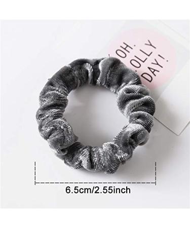 10 Pcs Velvet Scrunchies Set - KINGMAS Elastic Flannelette Hair Bands for Women - Hair Ties and Hair Ropes Accessories - Buy Online on GoSupps.com