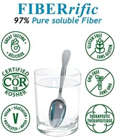 Fiberrific 500g (120 servings) Prebiotic Fiber Supplement - Mixes clear NO taste NO texture NEVER Thickens. Can be used in cooking and baking. Can be used in cooking and baking. Ultra Premium Digestive Supplement - No Fillers or Binders No Artificial Ingr - Buy Online on GoSupps.com