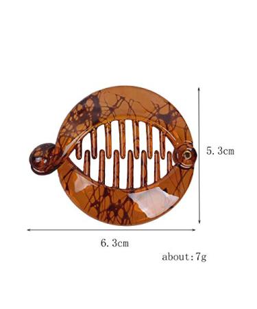 Effortless Banana Fish Hair Clips - 4 Piece Set for Stylish Ponytails | French Round Kamm Pins - Hair Accessories for Women & Girls (Random Color) - Buy Online on GoSupps.com