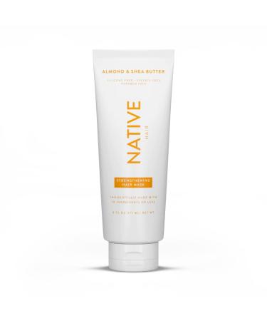 Native Hair Deep Conditioner Strengthening Hair Mask with Almond & Shea Butter  Clean  Sulfate  Paraben and Silicone Free - 6 fl oz