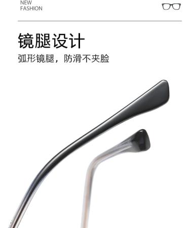 Metal Square Frame Blue Light Blocking Glasses for Women & Men | Anti UV Computer & Reading Glasses - 50mm - Buy Online on GoSupps.com