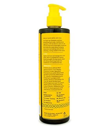 Alaffia African Black Soap Scalp Care Shampoo & Conditioner - Nourishing Shea Butter & Neem Oil for All Hair Types - Tea Tree & Mint - 12 Fl Oz Each - Buy Online on GoSupps.com