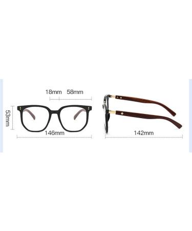Parwana Large Square Reading Glasses - Oversized Anti-Blue Light & UV Protection - Fashionable +350 Blue Computer Readers - Buy Online on GoSupps.com