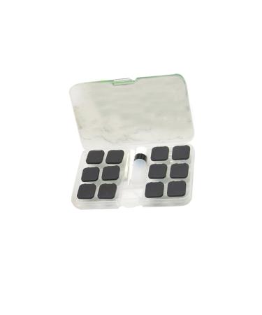 JECOMPRIS suitcase contact lens container contact tweezers eye contact case lens push-type mussel shell contact lens care container lensetui black 15.8*9.5cm