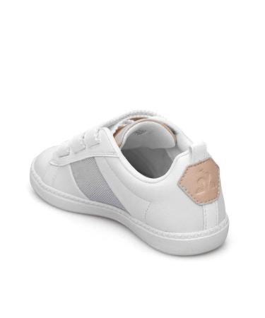 Le Coq Sportif Girls Courtclassic Ps Sneaker 30 EU White Silver Optical White Old Silver