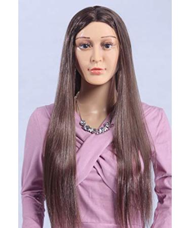 Wig long curly C5 hairpiece brown