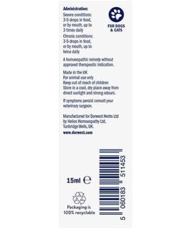 Dorwest Herbs Fragaria 3C Homoeopathic Liquid Remedy for Dogs & Cats - 15ml - Buy Online on GoSupps.com