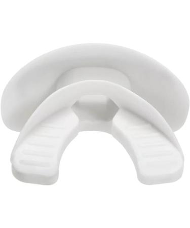 Ruiqas Sports Mouthguard with Helmet Strap | Adult Mouthguard for Boxing Basketball & Lacrosse - White - Buy Online on GoSupps.com