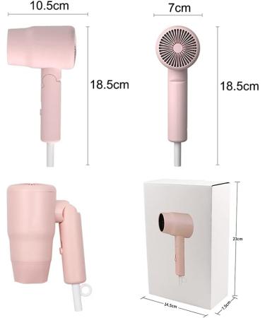 800W hairdryers for Women Cute Travel Hair Dryers Compact Portable Hair Dryer Student Mini Hair Dryer 3 Temperature and 2 Wind Speed Folding Handle Overheating Protection Long Life DC Motor A Small - Buy Online on GoSupps.com
