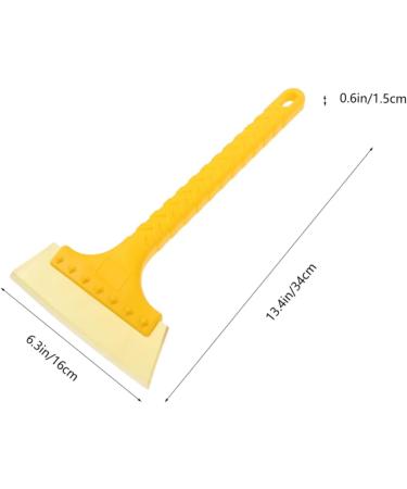 FOMIYES Beef Tendon Scraping scraper Ice Scraper deicer snow Snow for Car car deicer snow plow short handle 34.00X16.00X1.50CM Yellow - Buy Online on GoSupps.com