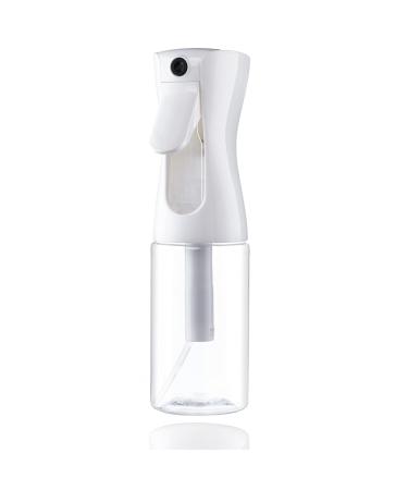 Hair Spray Misting Bottle, 6.8 oz/200ml Refillable Fine Mist Sprayer Bottle, Ultra Fine Continuous Water Mister For Salon, Gardening, Plants & Skin Care (clear white) Clera White