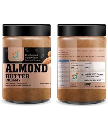 AOZA Leanbeing Almond Butter 100% Natural (500Grams) (California Almonds) (Unsweetened) (No Added Sugar) - Buy Online on GoSupps.com