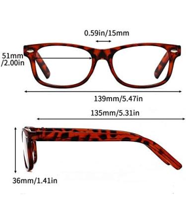 Suertree Reading Glasses Square Presbyopic Reader +1.00 Magnification Black - Buy Online on GoSupps.com